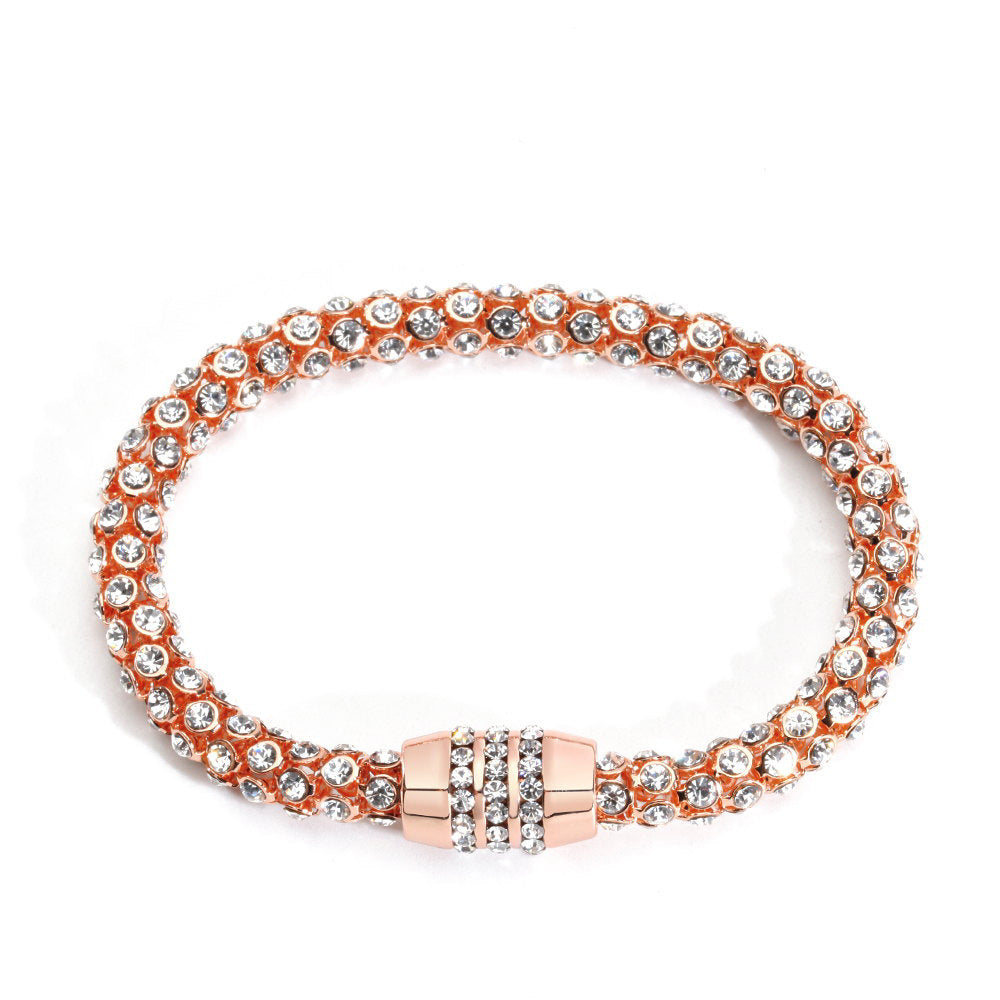 Colorful Diamond Magnetic Buckle Niche Colorful Crystal Bracelet