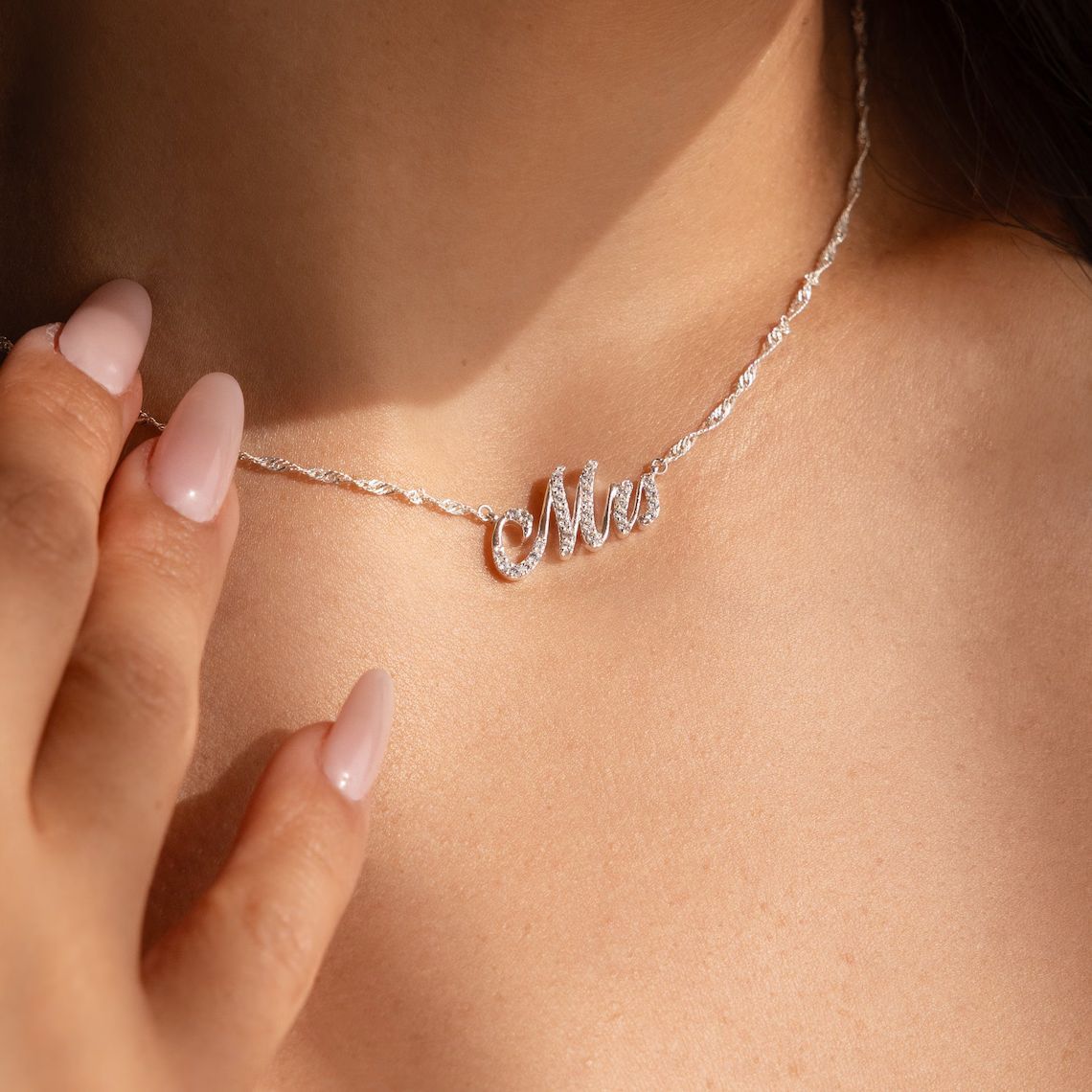 Customized Necklace With Personalized English Name For Women