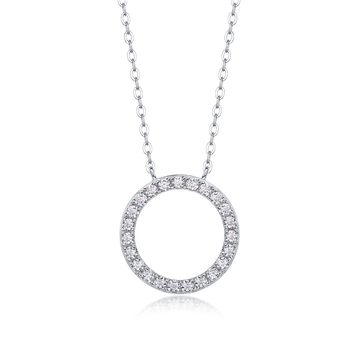 All-match Simple Leisure Fashion Moissanite Yis Style Horse Eye Pendant Necklace