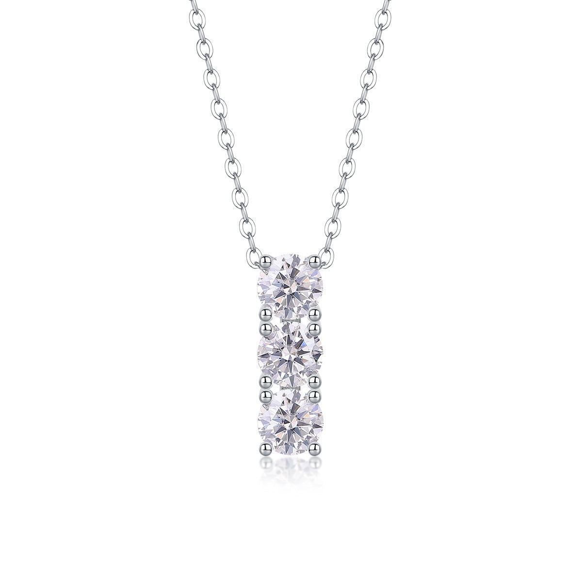 All-match Simple Leisure Fashion Moissanite Yis Style Horse Eye Pendant Necklace