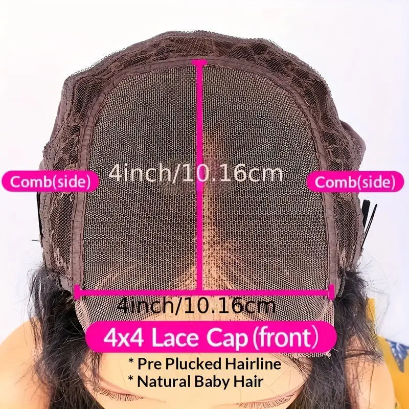 Deep Wave Lace Front Wig Human Hair Density 13x4 Loose Deep Wave HD Lace Front Wig Black Female